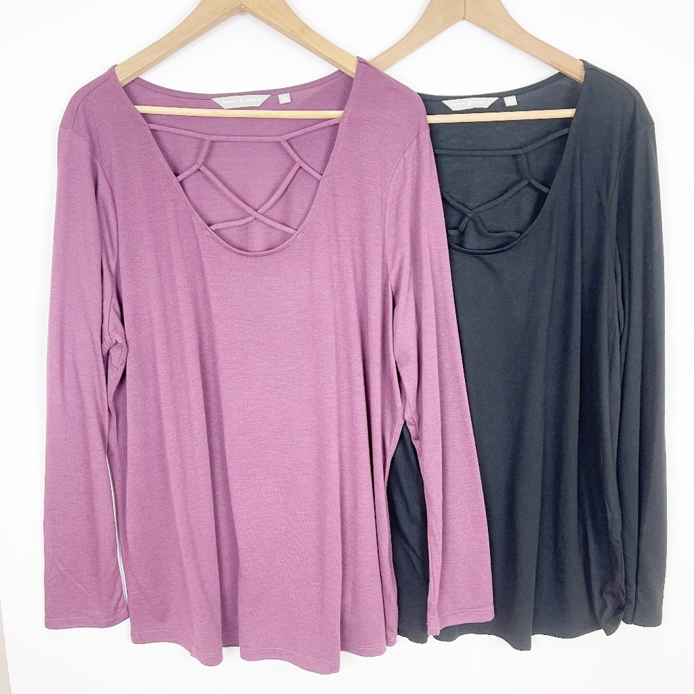 Harmony and Balance Cage Neck Long Sleeves